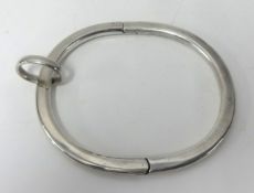 A heavy silver neck 'slave' collar by Perrott Alistair, 2002.