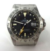 Rolex, a fine Gents Explorer II, stainless steel wrist watch, Model 1655, serial number 7432001,