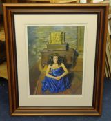 Robert Lenkiewicz (1941-2002) 'Anna Seated' signed limited edition print, number 127/475. with