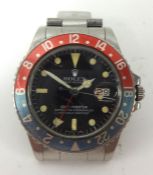 Rolex, a Gents stainless steel 1977 GMT Master, Oyster Perpetual, Model 1675, case number 5348193.