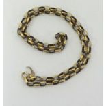 A 9ct gold link necklace, approx 13.90g.