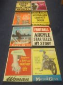 A collection of eight 1950's/60's newsagents posters.