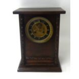 A French clock, the movement signed Samuel Marti, (with key) 33cm.