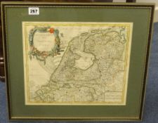 A pair 18th/19th century Dutch maps 'Carte Ancienne du Territoire des Provinces Unies dans le