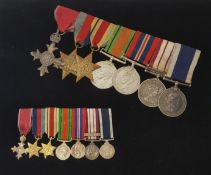 Medals, an MBE Royal Naval group of medals awarded to E.V.Browning together with miniatures.