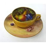 Royal Worcester small cup and saucer
