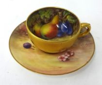Royal Worcester small cup and saucer