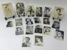 Collection of films star postcards and autographs c1930's/40's.