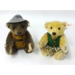 Steiff 'Brother and Sister' bears, with white tag, (2)