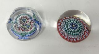 Two Whitefriars paperweights dated 1972 and 1976 (2).
