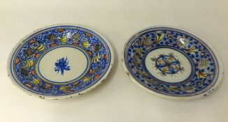 Two Delft plates, diameter approx 34cm.