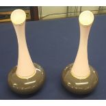 Pair of Carlton Ware onion shape vases, height 28cm.
