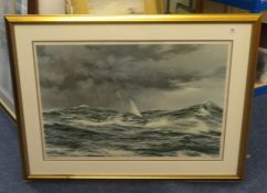 Two prints, J. Steven Dews 'The Tweed in the Channel', signed limited edition 518/600, Montague
