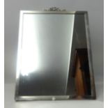 J.C.Vickery, an Edwardian silver easel dressing table mirror, 40cm x 33cm.