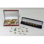 A collection of various modern gold jewellery, approx 95gms.