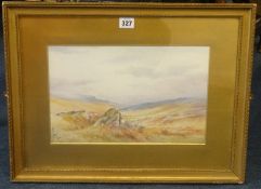 E.Paul a pair of Dartmoor traditional signed watercolours, 23cm x 34cm.