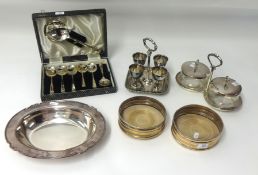 A quantity of various silver plated tables wares.