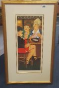 Beryl Cook (1926 - 2008) signed print 'The Last Gasp', number 118/650, with certificate of