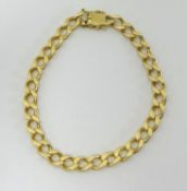 An 18ct gold bracelet, stamped .750, approx 23.60gms.