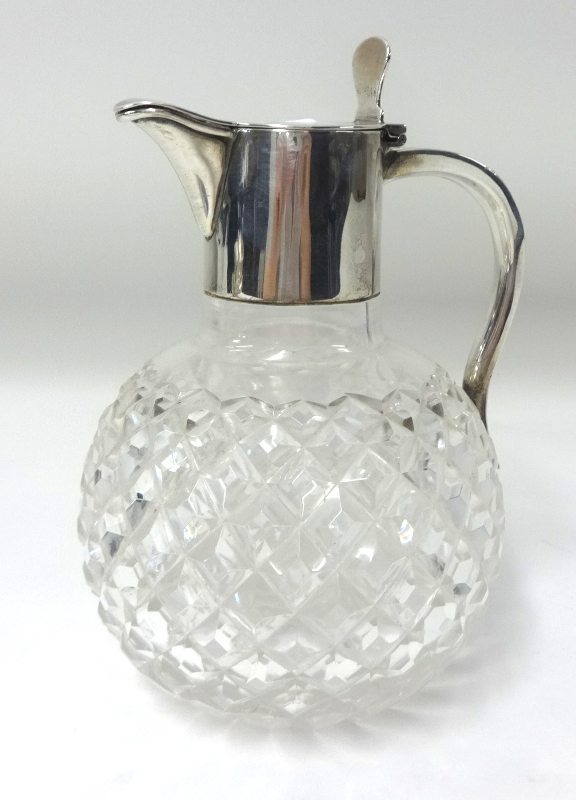 Silver and glass Mappin And Webb decanter