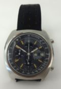 Omega, a Gents stainless steel Electronic Chrono Speedsonic f300, wrist watch, with box and papers.