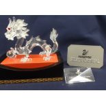 Swarovski Crystal Glass Annual Edition 1997 Fabulous Creatures, The Dragon, Certificate, Plaque &