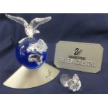 Swarovski Crystal Glass Crystal Planet Collection Dove of Peace + One other Dove.