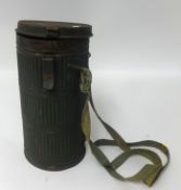 A WWII German Gas Mask Canister