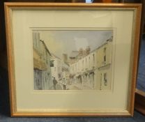 Tony Henderson 1998 'Fore Street, Salcombe,' a print after Robert Fossett and Terry Burke a 1960's