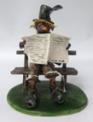Alan Young Pottery Widecombe, scarecrow figure