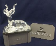 Swarovski Crystal Glass Annual Edition 1994 "Inspiration Africa" - The Kudu + Stand.