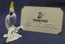 Swarovski Crystal Glass Cockatoo.