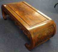 A Chinese carved rosewood 'Opium' Table