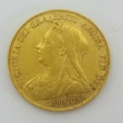 Victoria 1900 gold Sovereign