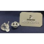 Swarovski Crystal Glass. Snail and a Frog. (2)