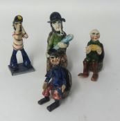 Alan Young Pottery Widecombe four single figures