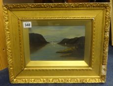 A pair of Edwardian river scenes, signed and dated 1907, in original gilt frames