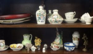 A collection of 19th century and later porcelain and other chinawares.