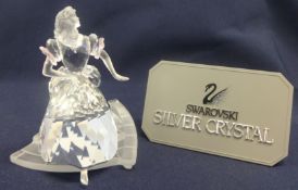Swarovski Crystal Glass Cinderella with glass slipper.