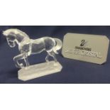 Swarovski Crystal Glass Trotting Horse.