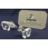 Swarovski Crystal Glass Zodiac Creatures collection OX and Goat. (2)