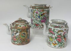 Three Chinese Teapots 19th and early 20th century