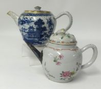 Two Chinese Teapots 18th century