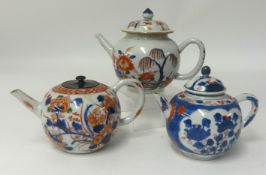 Three Chinese Teapots 17th and 18th century