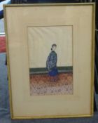 A pair of 19th century ricepaper paintings Images 30cm x 18.5cm