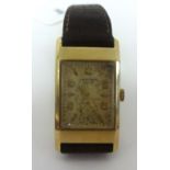 Benson wrist watch with leather strap