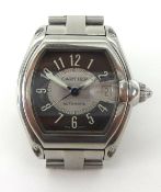 Cartier, a gents stainless steel Roadster Automatic wristwatch, 100m, case No 400267cd 2510.