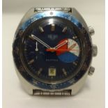 Heuer, a Gents stainless steel, Skipper, wristwatch, some papers,
