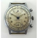 Pierce, a Gents stainless steel chronometer wristwatch, back plate No96687.