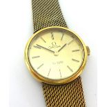 Omega, a ladies gold pated Omega de Ville wristwatch.